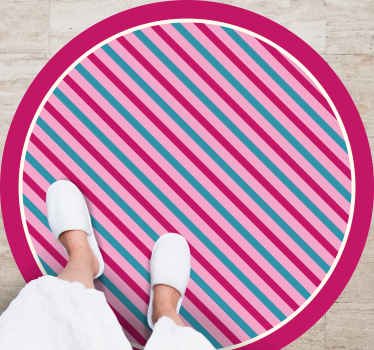 Alfombra vinílica rayas estilo de franjas luminosas - TenVinilo