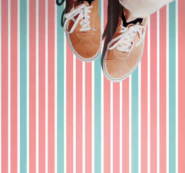 Alfombra vinílica rayas impresión de rayas brillantes - TenVinilo