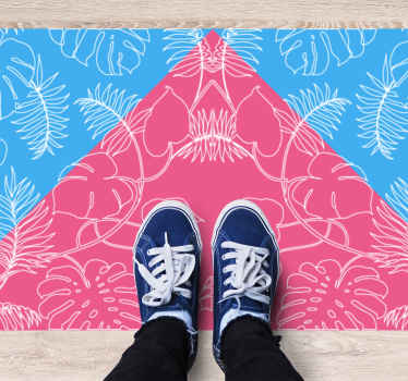 Alfombra vinílica naturaleza hoja tropical - TenVinilo