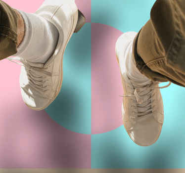 Geometrinis apvalus spalvotas blokinis stačiakampis kilimas - „Tenstickers“