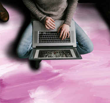 Soft Pink Hues minimalistic rug - TenStickers