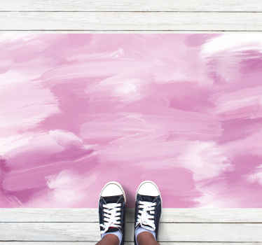 乙烯基地毯展现柔和玫瑰色调 - TenStickers