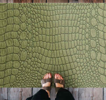 Snake skin animal print rug - TenStickers
