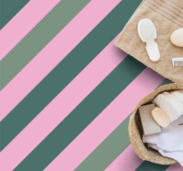 Pastel pink og grøn farve blok tæppe - TenStickers