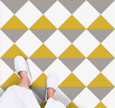 Glam pantone χρώμα μπλοκ τετράγωνο χαλί βινυλίου - TenStickers