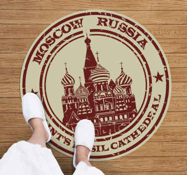 Tapete de vinil com carimbo da catedral de moscou - TenStickers