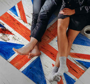 Alfombras vinilica moderna bandera Reino Unido - TenVinilo