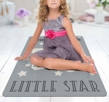 Twinkle Star Theme kids vinyl rug - TenStickers