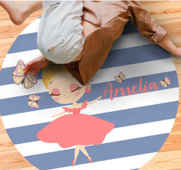 Ballet Fairy Customization custom vinyl carpet - TenStickers