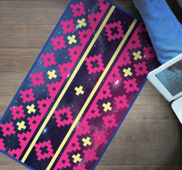 χαλί παγκόσμιου χάρτη γεωμετρικό σύμπαν μοτίβο - TenStickers