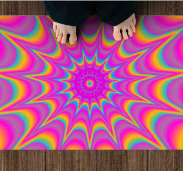 Vinyl Teppich Schlafzimmer bunter sternenhimmel - TenStickers