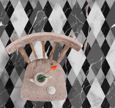 Tapis vinyle marbre impression de marbre diamant - TenStickers