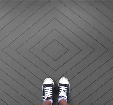 Alfombra vinílica moderna suelo con diseño de diamantes - TenVinilo