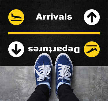 Arrivals departures  entrance hall tiles - TenStickers