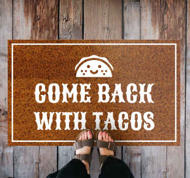 Come Back with tacos entrance hall tiles - TenStickers