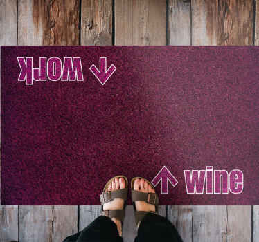 Work Wine double face entrance hall tiles - TenStickers