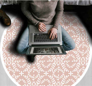 Vinyl Teppich Blumen zarte blütenkomposition - TenStickers