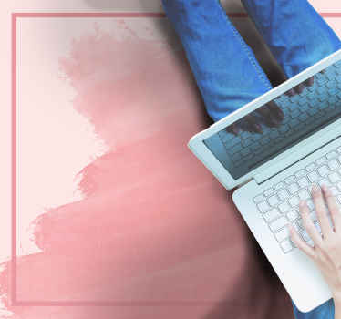 Akvarel fersken abstrakt baggrund moderne tæppe - TenStickers