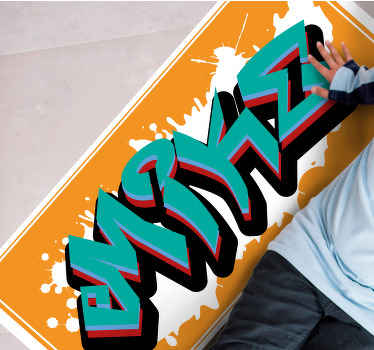 Vinyl Teppich mit Namen namensgrafik - TenStickers