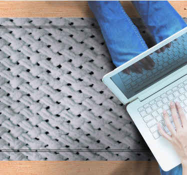 Vinyl Teppich Textur elegantes strickmuster - TenStickers