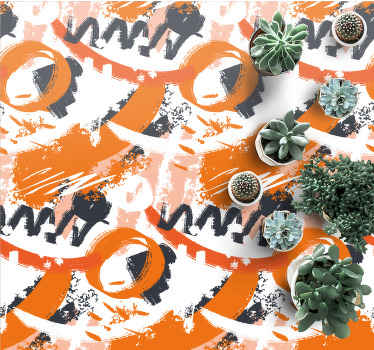 Alfombra vinílica moderna las formas abstractas estallan - TenVinilo