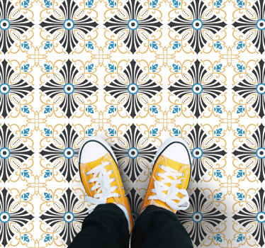 Vintage cross spiral design vintage rug - TenStickers