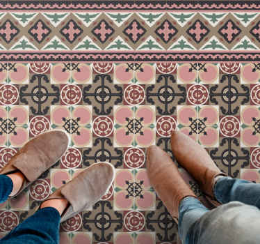 Toledo fliser flise vinyl tæppe - TenStickers