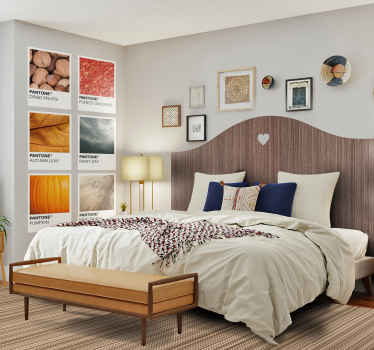 Textured Neutral Weave bathroom vinyl rug - TenStickers