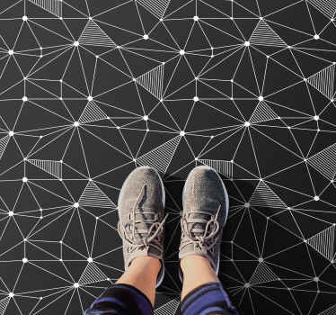 Geometrik pvc halı cesur geometrik Şekiller - TenStickers