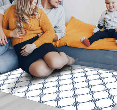 Marine Pattern kids vinyl rug - TenStickers