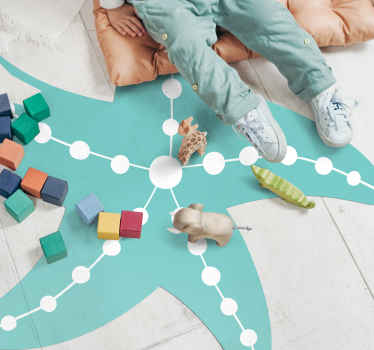 Starfish room kids vinyl rug - TenStickers