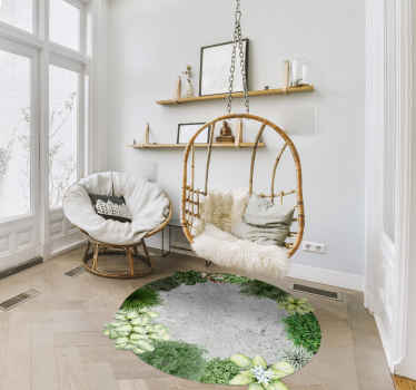 Vinyl tapijt cemment tuin - TenStickers