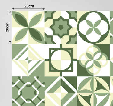 乙烯基地毯 图案瓷砖的灵感 - TenStickers