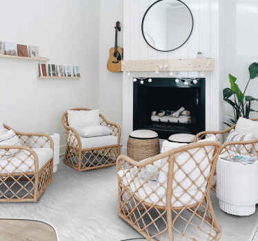 Tapis vinyle imitation poils de renne - TenStickers