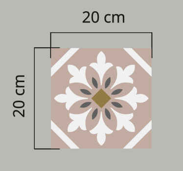 brown random tile tile carpet - TenStickers