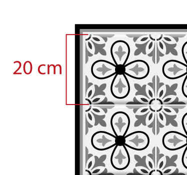 Vinyl Teppich Küche Portugal schwarz und weiß - TenStickers