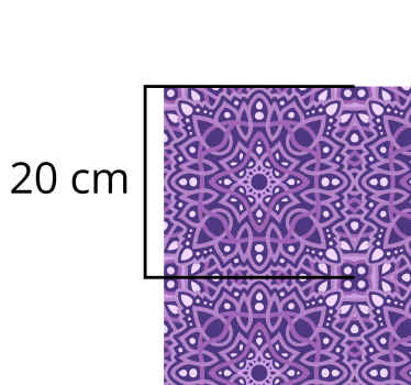 Tapis vinyle mandala symphonie de mandalas - TenStickers