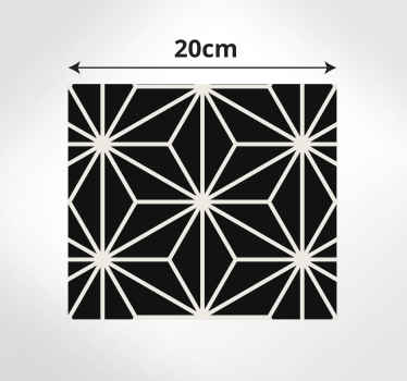 Vinyl teppich küche geometrische schwarz-weiss-diamanten - TenStickers