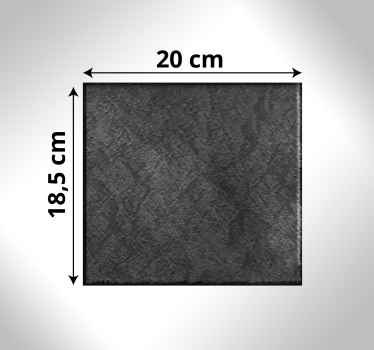 Tapis vinyle moderne Carrelage en pierres noires - TenStickers