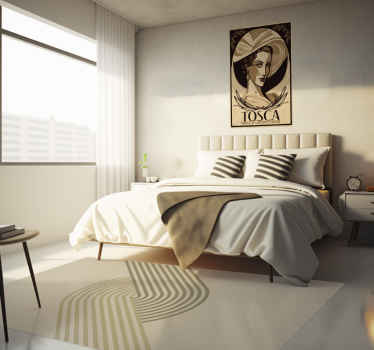 Tappeto in vinile con linee stile minimal - TenStickers