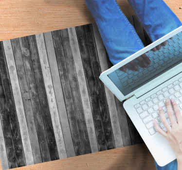 Tapete vinílico madeira visual cinza quente - TenStickers