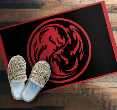 Dragon insignia animal mat - TenStickers
