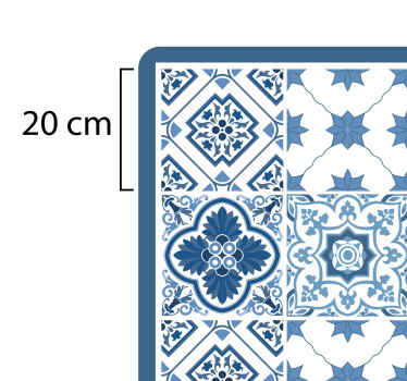 Decorative Tile Patterns marble vinyl rug - TenStickers