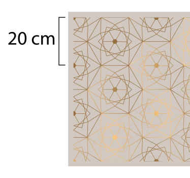 Brown textured mosaic floor tiles - TenStickers