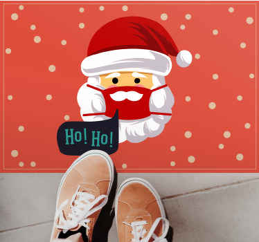 Tapis vinyle noël ambiance du père noël - TenStickers