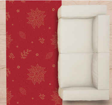 Tapis vinyle mandala motifs floraux festifs - TenStickers