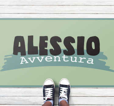 Adventure Style custom vinyl rug - TenStickers