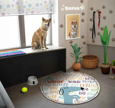 Dog bark animal vinyl  mat - TenStickers