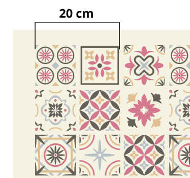 "Nicolle" collage tile carpet - TenStickers