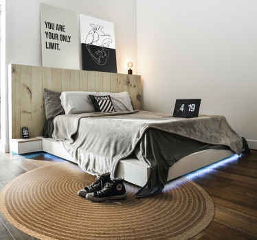 Vinyl vloerkleed ronde jute - TenStickers